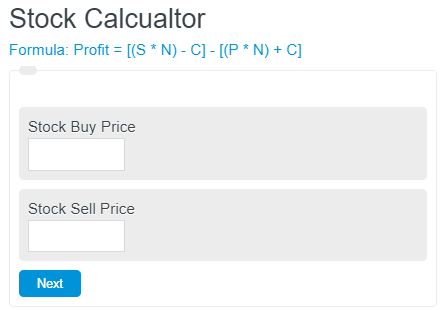Stock Calculator (Profit Calculator) - Calculator Academy