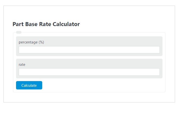 estas Paloma baloncesto Part Base Rate Calculator - Calculator Academy