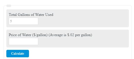 Water Bill Calculator