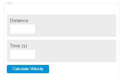 Velocity Calculator