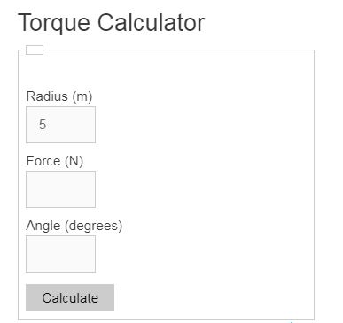 torque calculator