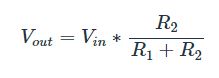 voltage divider formula