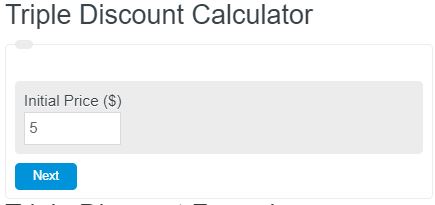 triple discount calculator
