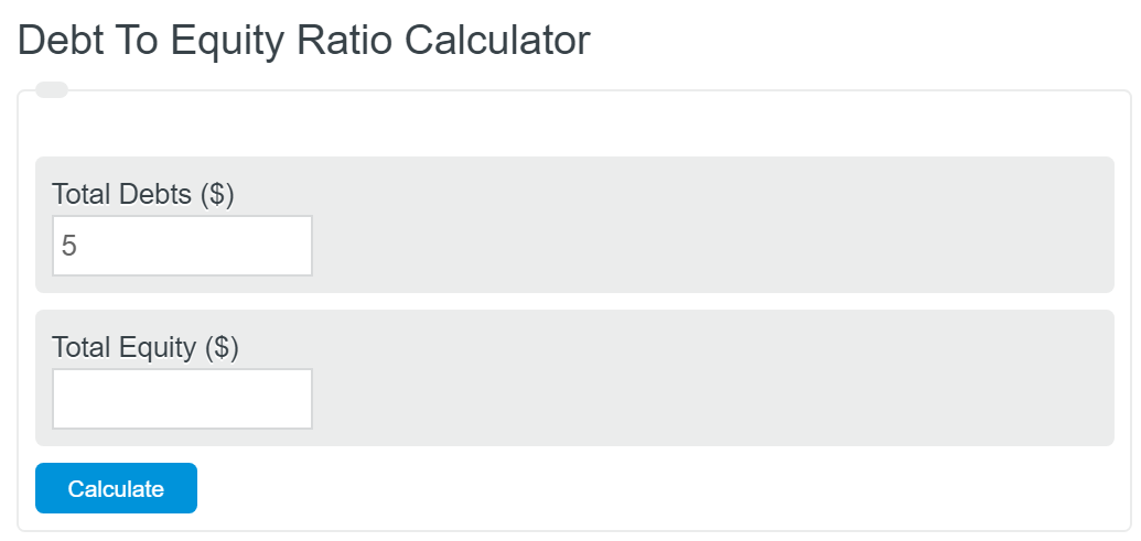debt to net worth ratio calculator - Ilustrasi 2