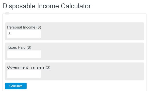 disposable income calculator