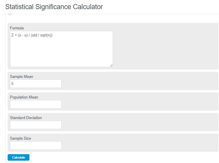 statistical significance calculator
