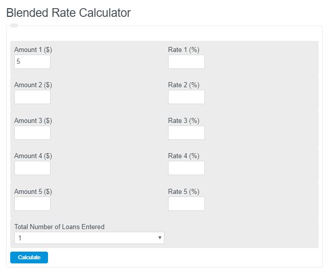 blended rate calculator