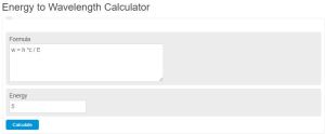 Energy to Wavelength Calculator - Calculator Academy