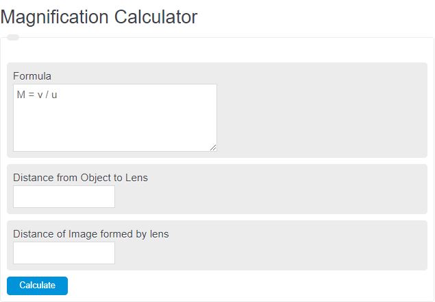 magnification calculator
