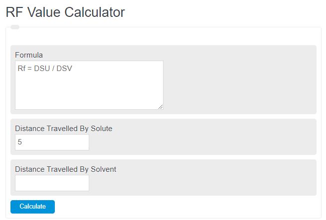 rf value calculator