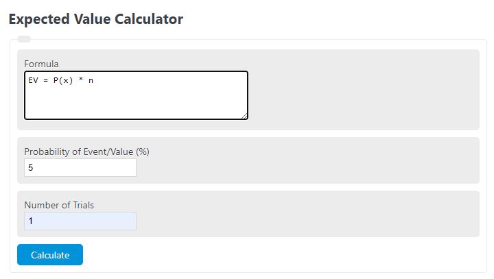 expected value calculator