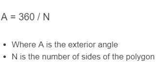 exterior angle formula