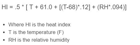 heat index formula