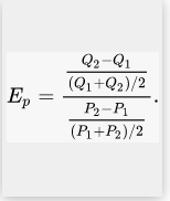 arc elasticity formula