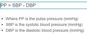 pulse pressure formula