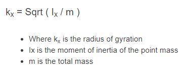 radius of gyration formula
