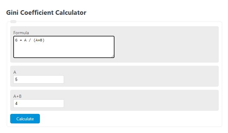 gini coefficient calculator