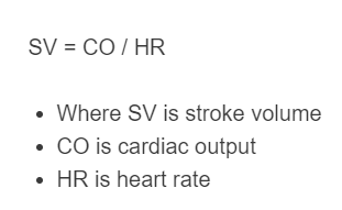 stroke volume formula