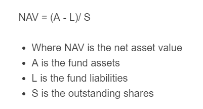 net asset value formula