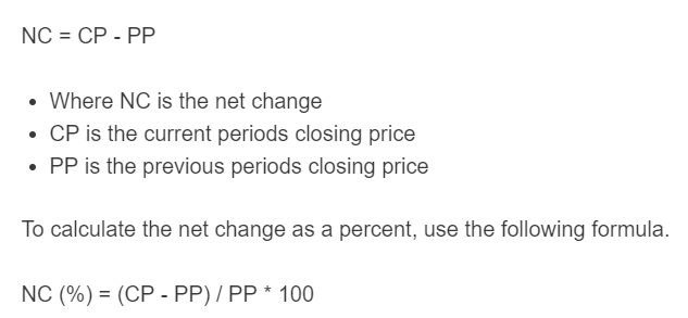 net change formula