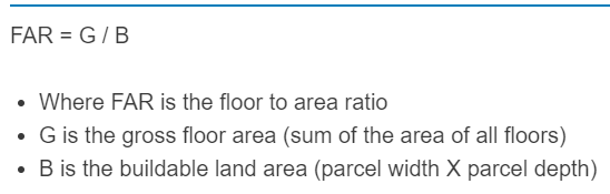 floor to area ratio 