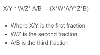 multiplying 3 fractions formula