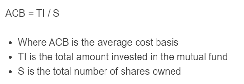 average cost basis formula