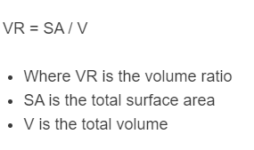 volume ratio formula