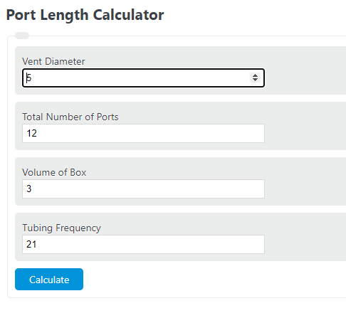 port length calculator