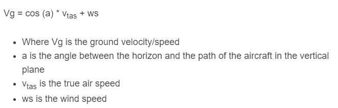 ground speed formula