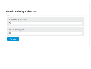 Muzzle Velocity Calculator - Calculator Academy