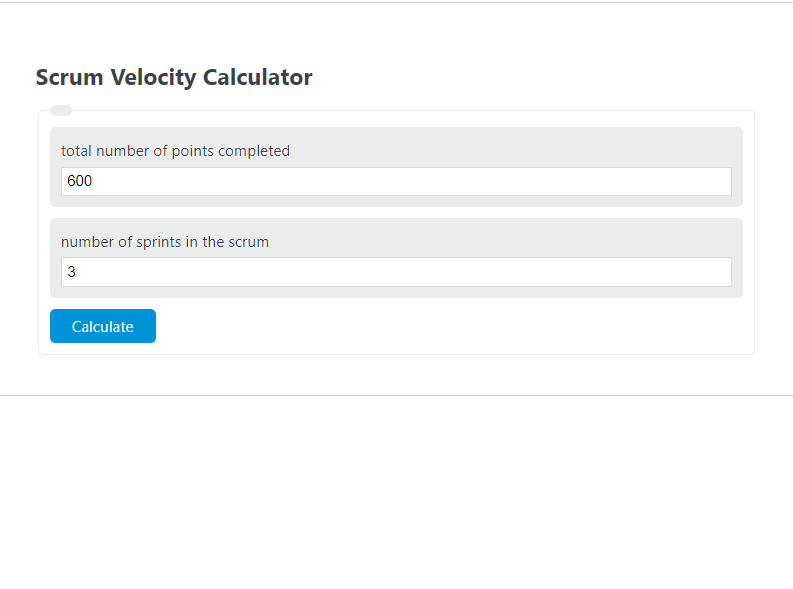 scrum velocity calculator 
