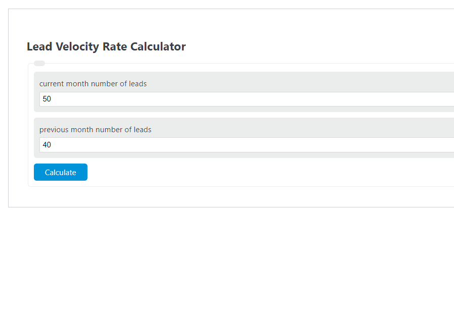 lead velocity rate calculator