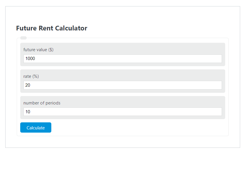 future rent calculator