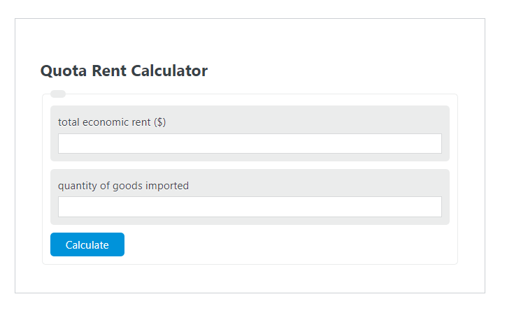 quota rent calculator