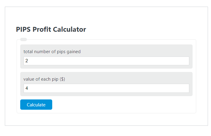 pips profit calculator