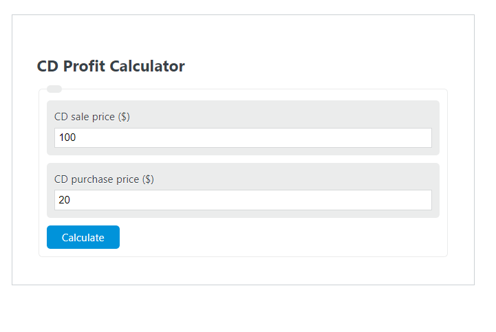 cd profit calculator