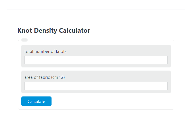 knot density calculator