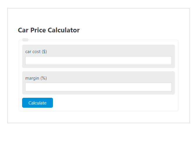 car price calculator