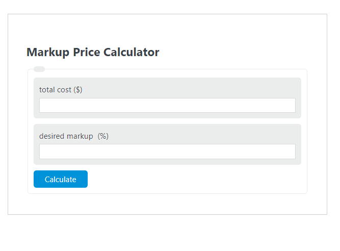 markup price calculator