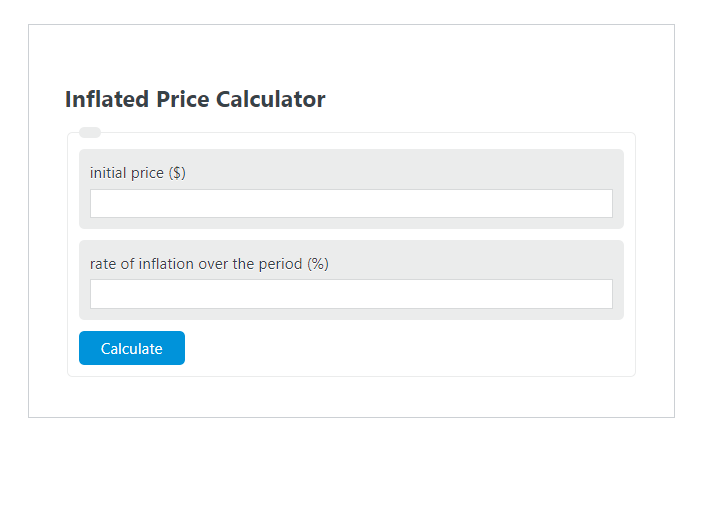 inflated price calculator