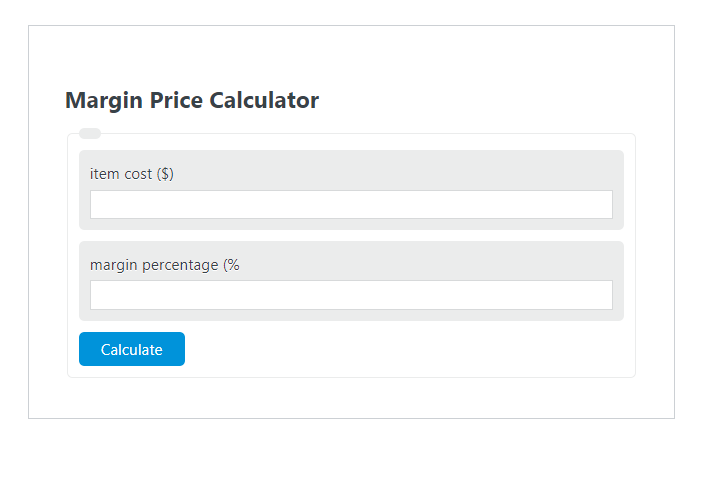 margin price calculator