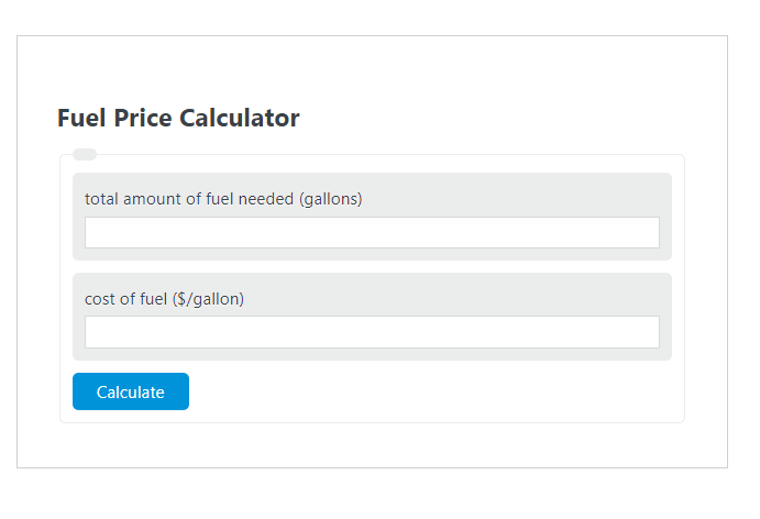 fuel price calculator