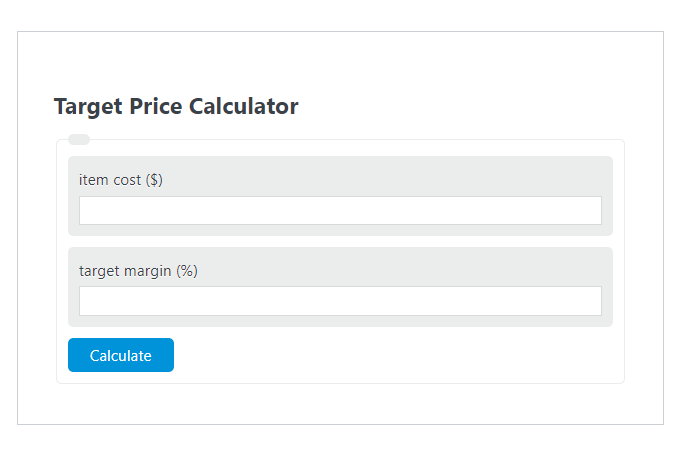 target price calculator