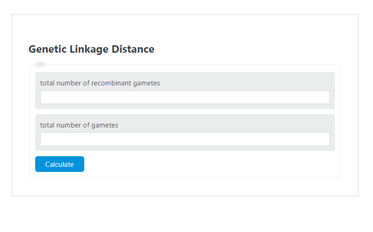 Map Distance Calculation Genetics Formula Genetic Linkage Distance - Calculator Academy