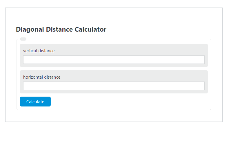 diagonal distance calculator