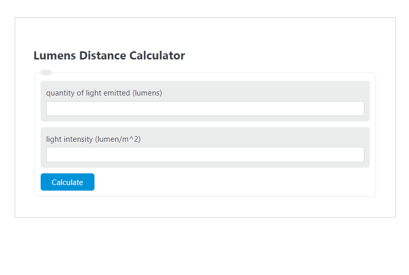 lumens distance calculator