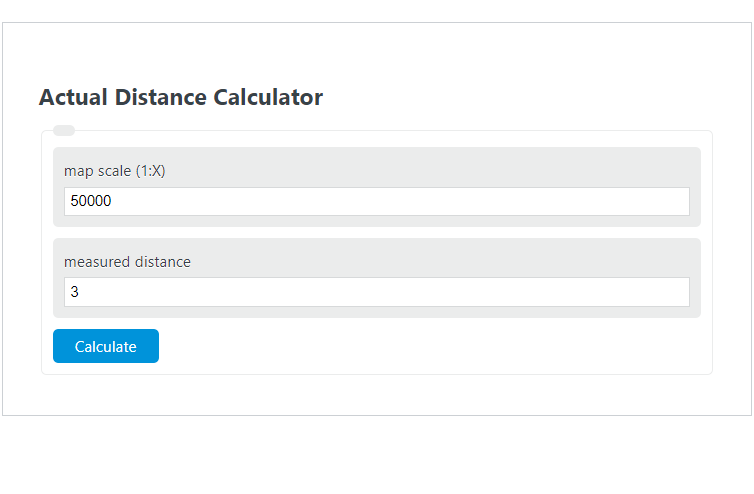 actual distance calculator