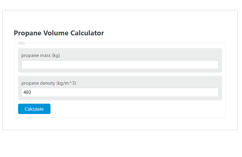 propane volume calculator
