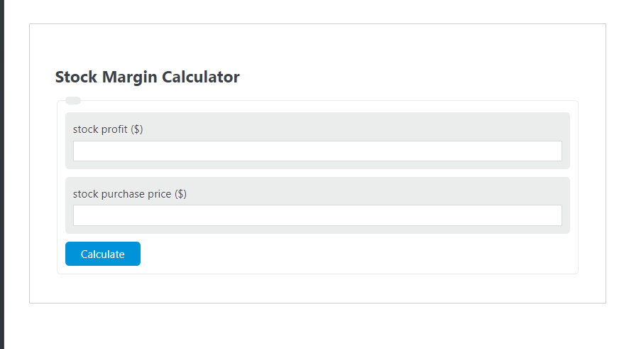 stock margin calculator
